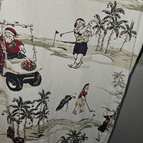 Knights Sportswear Golfing Santa Polo Christmas Summer Short Sleeve Top XL - Picture 6 of 15